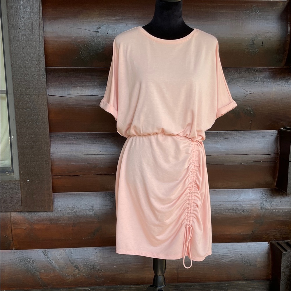 EXPRESS PEACH T-SHIRT DRESS Sz L